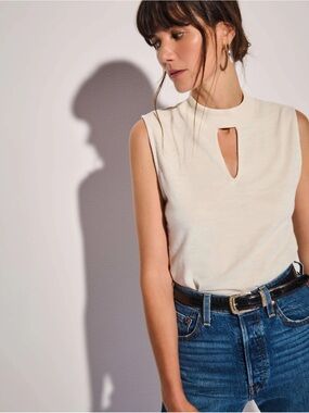 Anthropologie, Nation LTD Alba Mock Neck Top, Size XS